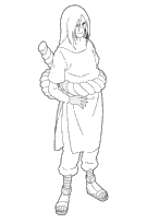 coloriage naruto Orochimaru